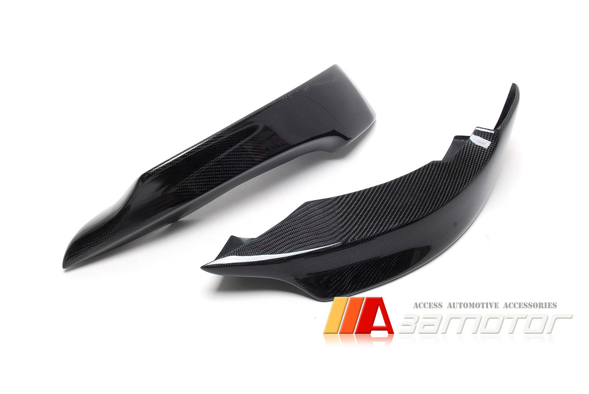 Carbon Fiber M Tech Front Bumper Splitters Set fit for 2011-2013 BMW E92 / E93 LCI M Sport