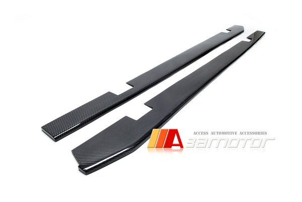 Carbon Fiber P Side Skirt Extensions Set fit for 2012-2018 BMW F20 / F21 1-Series M Sport