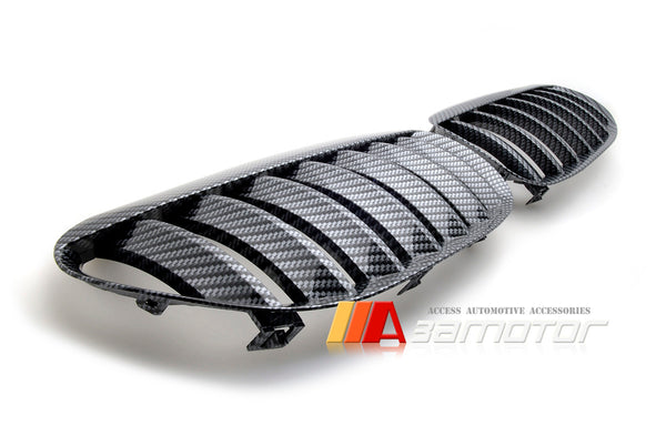 Carbon Look (Hydro Dipped) Front Kidney Grilles Set fit for 2004-2010 BMW E63 / E64 6-Series & M6