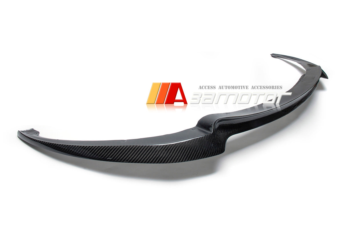 Carbon Fiber V Front Bumper Lip Spoiler fit for 2012-2017 BMW F12 M6 / F13 M6 / F06 M6 Grand Coupe