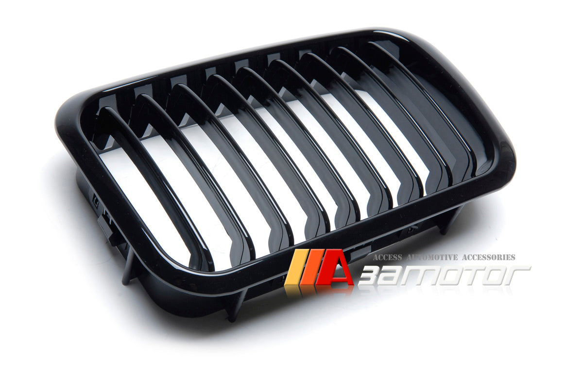 Gloss Black Front Kidney Grilles Set fit for 1991-1996 BMW E36 Pre-LCI 3-Series Coupe & E36 M3