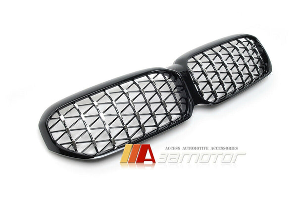 Gloss Black Diamonds Front Grille fit for 2021-2023 BMW G30 / G31 LCI 5-Series F90 M5