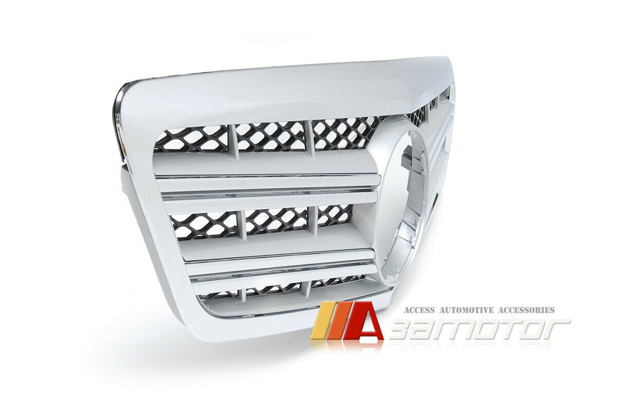 Front Hood Chrome Grille Silver #775 fit for 2010-2013 Mercedes W221 Facelift S-Class