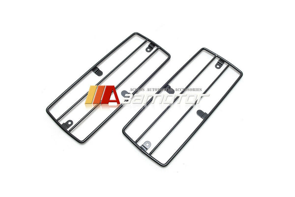 Rear Taillight Protection Guard Grilles Set Black fit for 1990-2018 Mercedes W463 G-Wagon