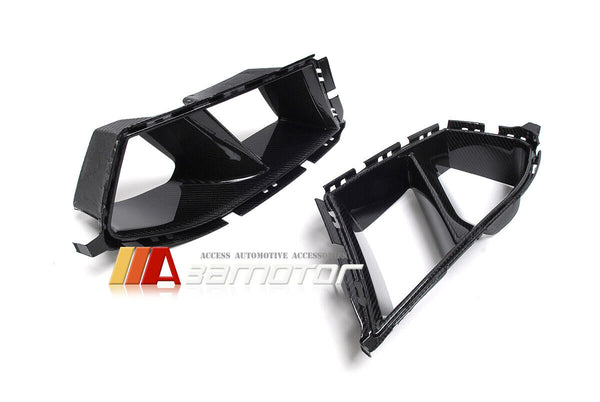 Replacement Carbon Fiber Front Bumper Grill Air Ducts Set fit for 2021-2023 BMW G80 M3 / G82 G83 M4