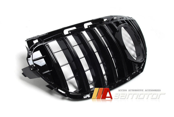All Black GT Style Front Grille fit for 2014-2016 Mercedes W212 / S212 Facelift E-Class