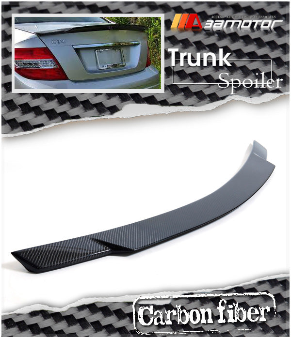 Carbon Fiber C74 Rear Trunk Spoiler Wing fit for 2008-2014 Mercedes W204 C-Class Sedan