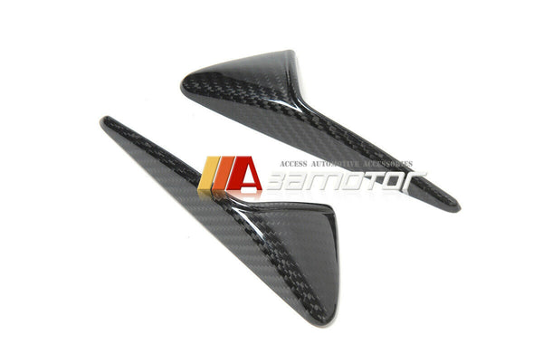 Dry Carbon Fender Side Camera Vent Marker Trim Covers Set fit for Tesla Model 3 / S / X