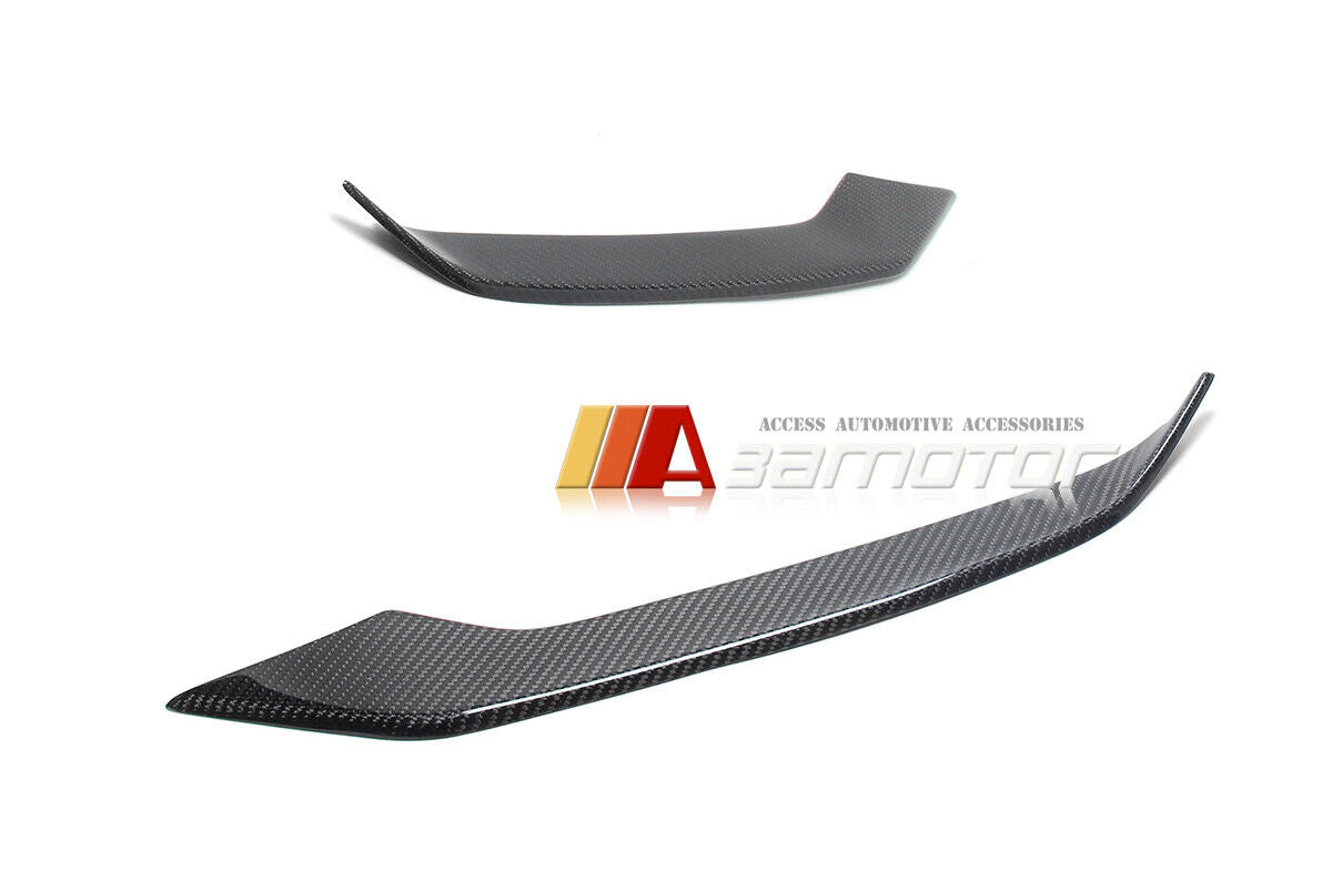 Carbon Fiber Front Bumper Fog Frame Trim Covers Set fit for 2021-2022 G30 / G31 LCI M Sport