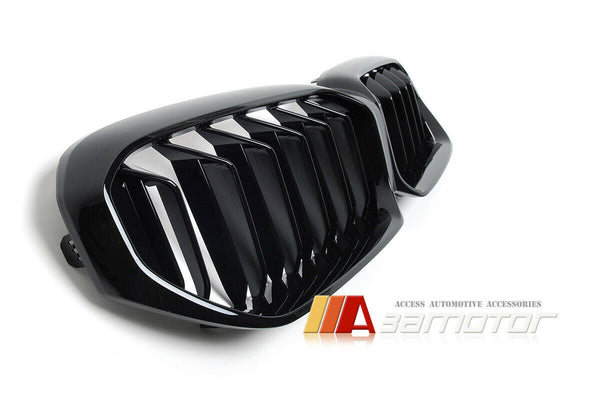 Gloss Black Dual Slat Front Grille Set fit for 2021-2023 BMW G30 / G31 LCI 5-Series & F90 M5