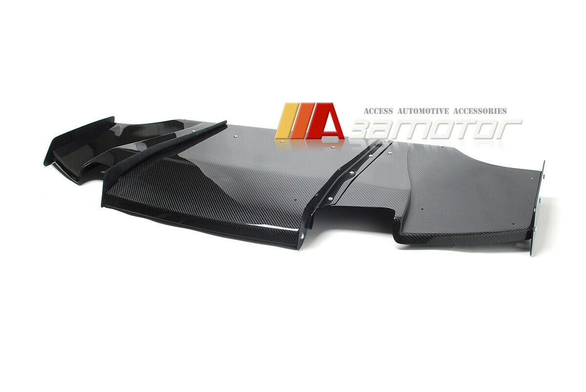 Carbon Fiber VA Rear Diffuser Undertray with Side Fins Fins fit for Mitsubishi Evolution X EVO 10