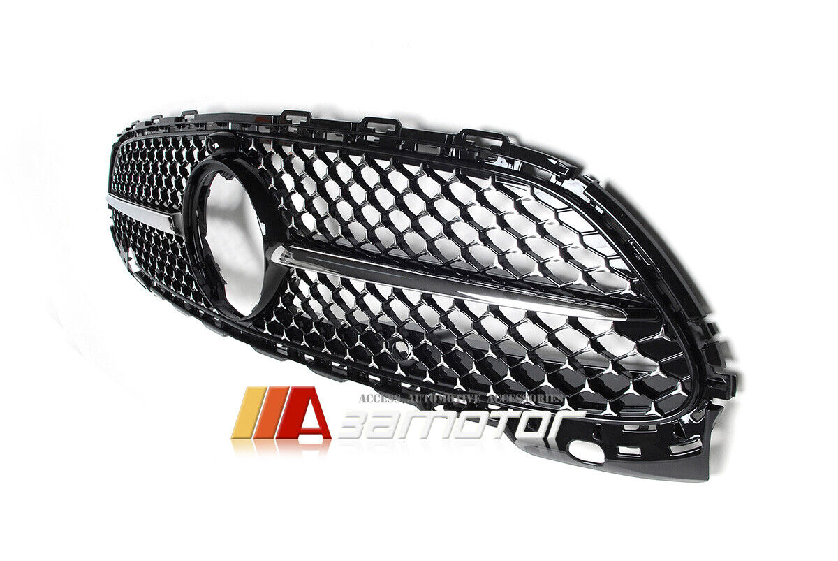 Black Diamond Style Front Grille fit for 2021-2023 Mercedes W206 / S206 / C206 / A206 AMG C-Class