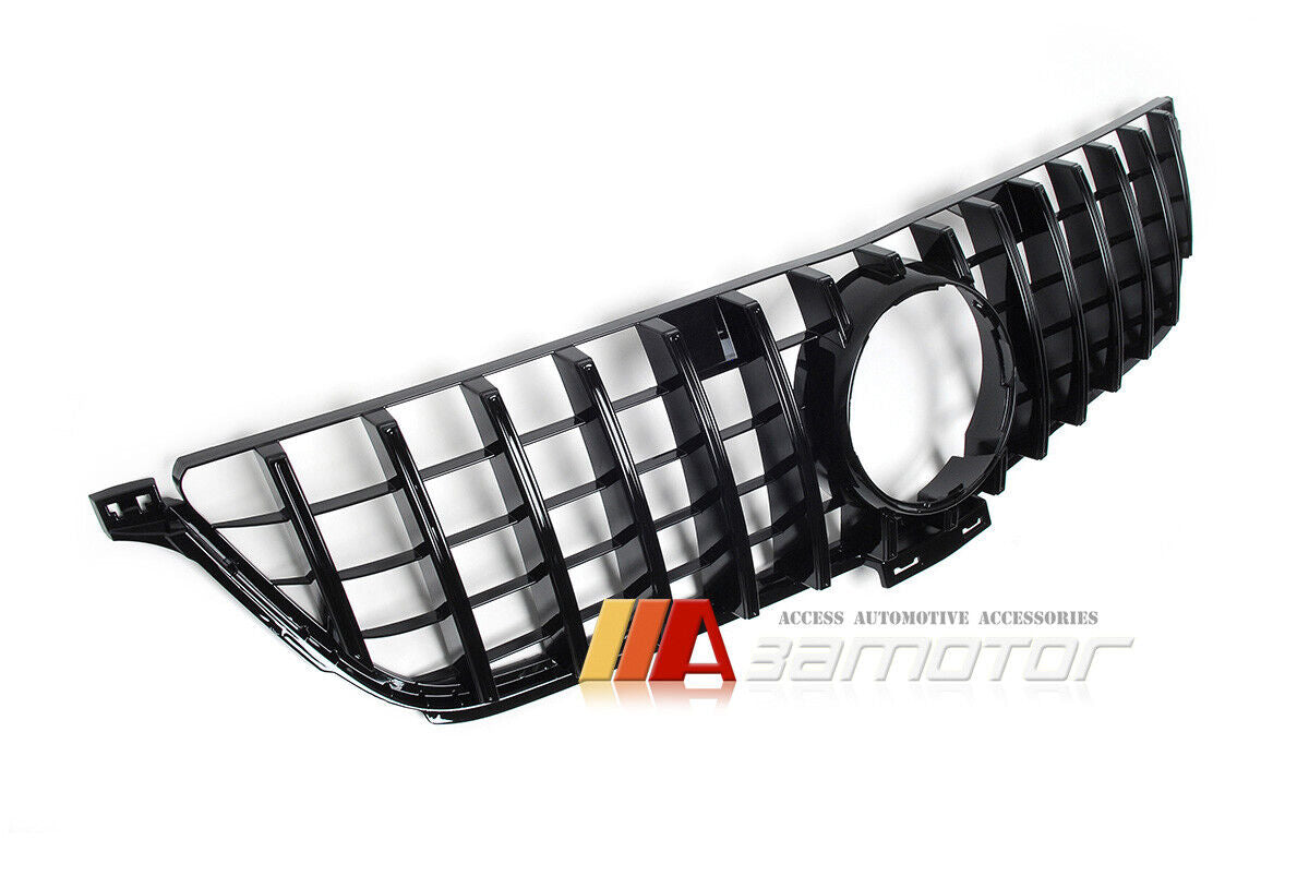 GT/Panamericana Style Grille With Star For Mercedes W166 ML-Class 2012-2015 – Black Mesh, ABS