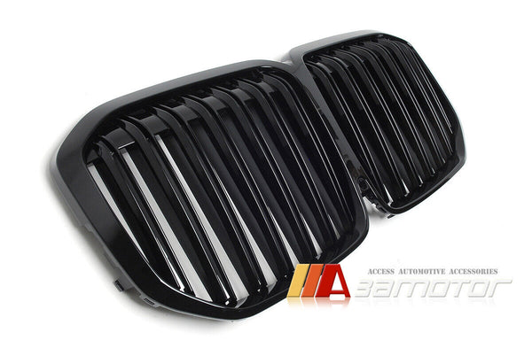 Gloss Black Dual Slat Style Front Grille fit for 2020-2022 BMW G07 X7 SUV