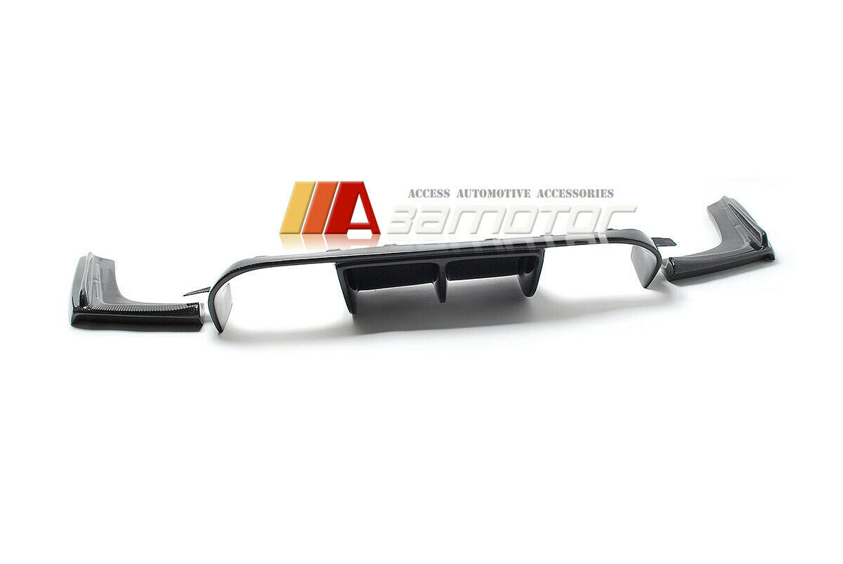 Carbon Fiber Rear Bumper Diffuser + Side Extensions Set fit for BMW F80 M3 / F82 M4 / F83 M4