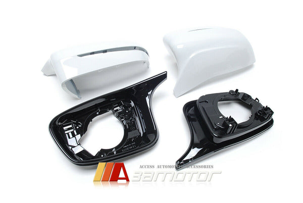 Replacement White Side Mirror Covers Set fit for BMW G30 / G31 / G11 / G12 / G14 / G15