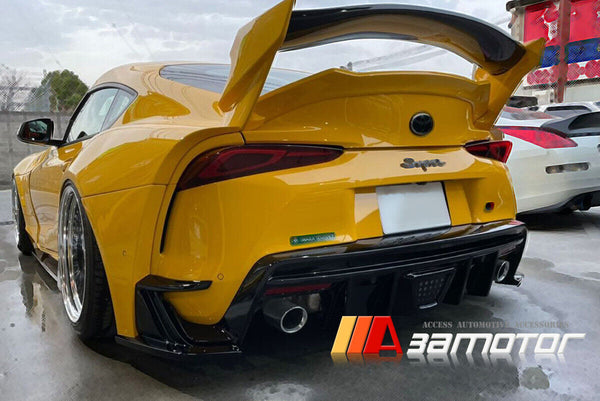 3amotor Carbon Fiber Rear Spoiler Wing fit for 2020-2023 Toyota Supra GR A90 A91
