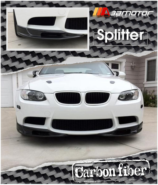 Carbon Fiber 3D Front Bumper Splitter Se fit for 2007-2013 BMW E90 M3 / E92 M3 / E93 M3