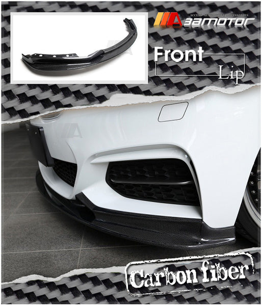 Carbon Fiber Front Bumper Lip Spoiler fit for 2014-2021 BMW F22 / F23 2-Series M Sport