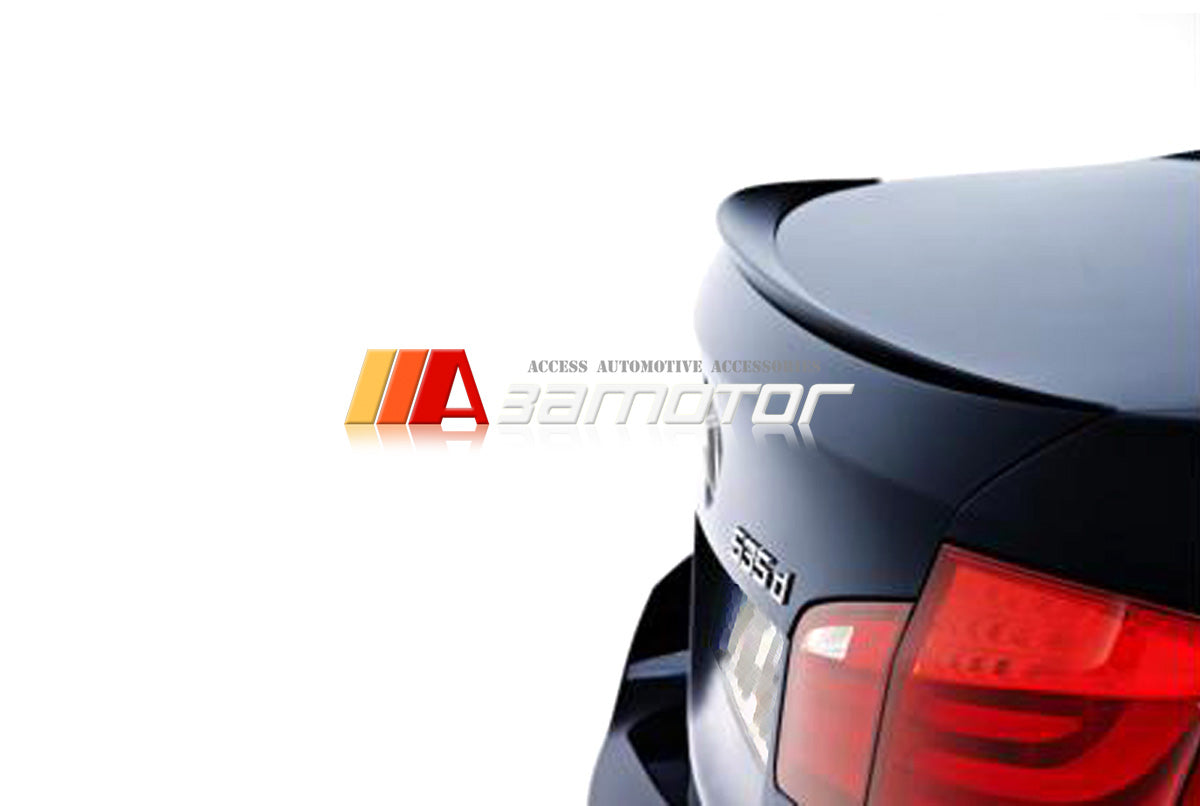 3AMOTOR Pre-Painted Rear Trunk Spoiler Wing OE Style fit for 2011-2016 BMW F10 5-Series Sedan & M5