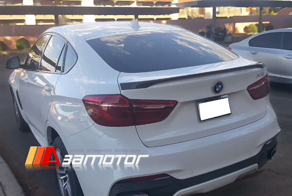 3AMOTOR Pre-Painted Rear Trunk Spoiler Wing MP Style fit for 2015-2019 BMW F16 X6 F86 X6M SUV