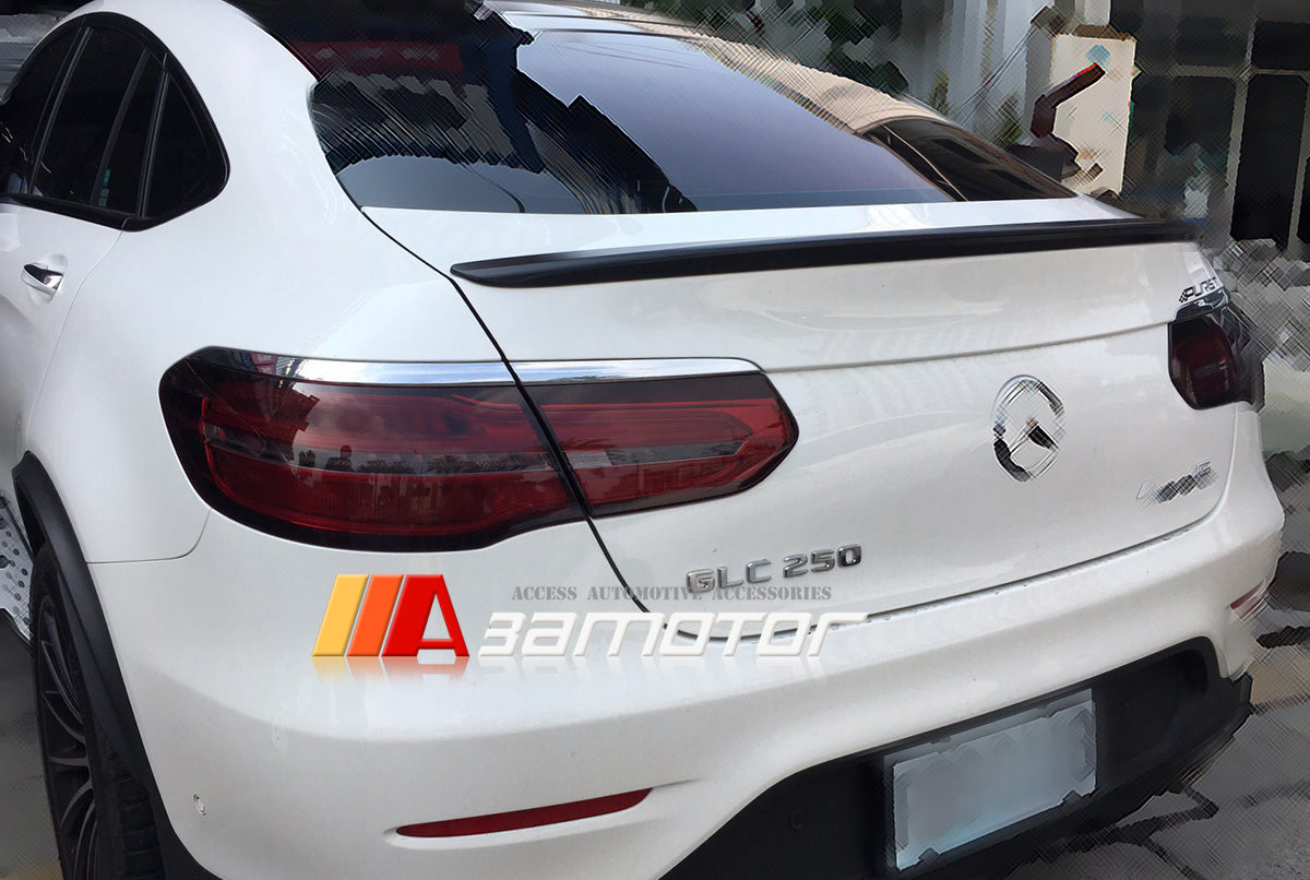 3AMOTOR Pre-Painted Rear Trunk Spoiler Wing AM Style fit for 2015-2021 Mercedes C253 GLC-Class Coupe