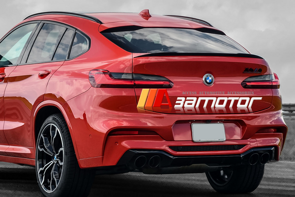 3AMOTOR Pre-Painted Rear Trunk Spoiler Wing MP Style fits 2019-2022 BMW G02 X4 SUV