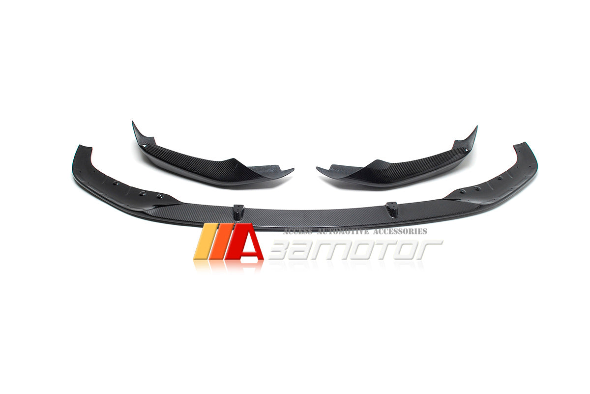 Carbon Fiber MP Front Bumper Lip Spoiler 3PCS fit for 2017-2020 BMW G30 / G31 5-Series M Sport