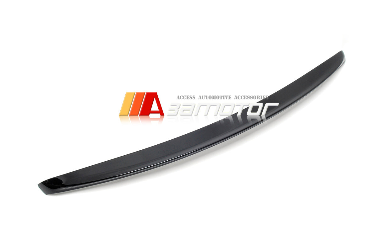 3AMOTOR Pre-Painted Rear Trunk Spoiler L Style fit for 2010-2016 Mercedes W212 E-Class Sedan