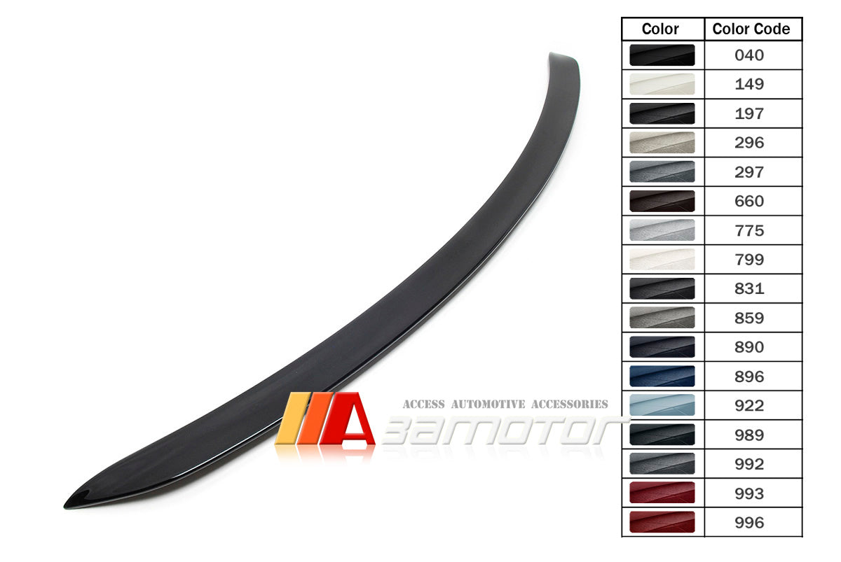 3AMOTOR Pre-Painted Trunk Spoiler Wing E63 Style fit for 2017-2023 Mercedes W213 E-Class Sedan