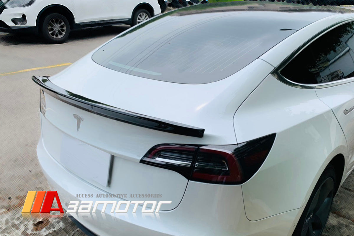 Gloss Black Duckbill Rear Trunk Spoiler Wing fit for 2017-2023 Tesla Model 3
