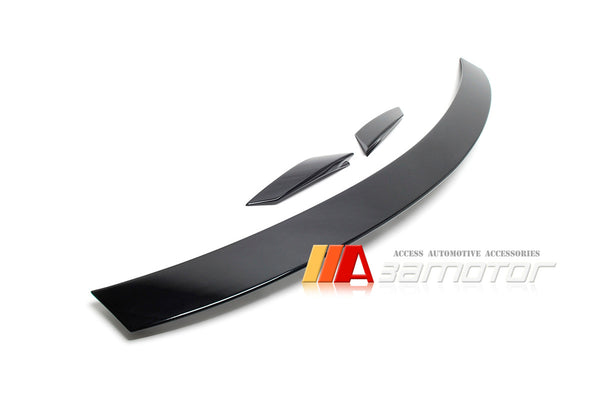 3AMOTOR Pre-Painted Rear Trunk Spoiler 3PC Style fit for  2008-2014 Mercedes W204 C-Class Sedan