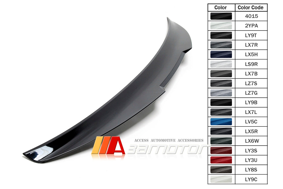 3AMOTOR Pre-Painted Rear Trunk Spoiler Wing PSM Style fit for 2017-2023 AUDI A4 S4 B9 Sedan