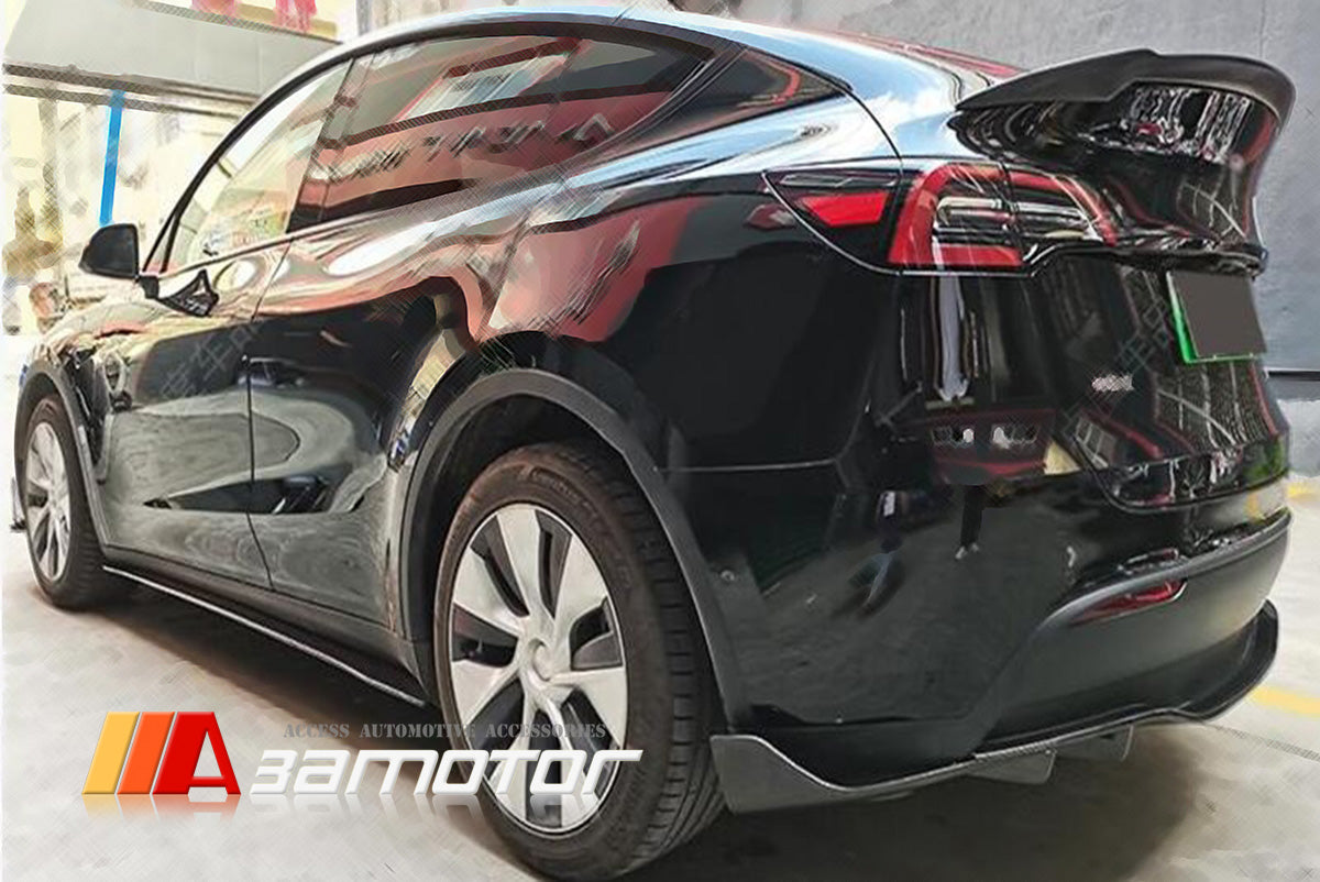 Carbon Fiber Rear Bumper Diffuser fit for 2020-2023 Tesla Model Y